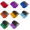 Artmavin 8 Pcs Professional Colorful Hair Clipper Combs Guards Cutting Guides Fits for Most Wahl Replacement Guards Set, 1/8 Inch to 1 Inch(3-25mm)