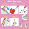 BANBBUR Arts and Crafts for Kids Ages 8-12,5 PCS Double Sided Diamond Art Keychains,5D Gem Art for Kids Ages gem Art Kits for Kids 8-12 4-8 Girls Birthday Gifts