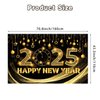 Happy New Year Backdrop New Year Party Banner Decorations Happy New Year's Eve Banner Happy New Years Party Supplies 70.8 x 43.3 Inch