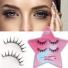 J.Fabrizio 2 Pairs Clear Band Lashes Natural Long 3D Wispy Mink Eyelashes Lightweight Invisible Band Eye Lashes False Eyelashes HH16-4