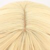 morvally Long Blonde Wig with Bangs for Women Wavy Synthetic Hair Wigs Cosplay Costume Halloween Party Daily Wear Including Shell Necklace Bracelets Earrings Sunglasses and Bow Hair Clip