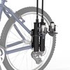 Fishing Rod Holder, Secures Fishing Pole to Bicycle,2 Tubes Rod Holder, Holds 2 Rods, Easy to Mount, Rod Rack for Bicycle Fishing