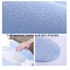 Toilet Seat Cover Warm,Adult Bathroom Round Elongated Soft Washable Reusable Toilet Seat Pad 4 pieces (Light blue + light green + beige + light pink)