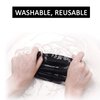 3 Pack 3-Layer Fashion Protective, Reusable Cotton Fabric, Unisex Black Cotton, Washable with Air Port for Carbon Filter