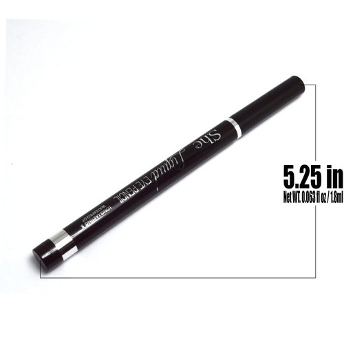 Makeup She 1 x EL520 Blue Color Liquid Eyeliner Eye Liner Pencil Long Lasting & Waterproof+ Free Zipper Bag