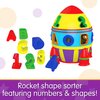 The Learning Journey Early Learning - Rocket Shape Sorter - Toddler Toys & Gifts for Boys & Girls Ages 12 Months and Up - Award Winning Toy (204207)