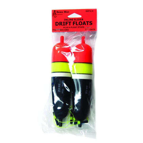 Beau Mac EVA Inline Slip Floats - 3/4oz (SDF3/4)