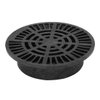 StormDrain 8" Outdoor Round Drain Grate Cover - Fits 6" Round Catch Basins, SDR Pipe and Fittings, Corrugated Pipe, Belled End Pipe and Double Wall Pipe - Superior Strength and Durability, Black