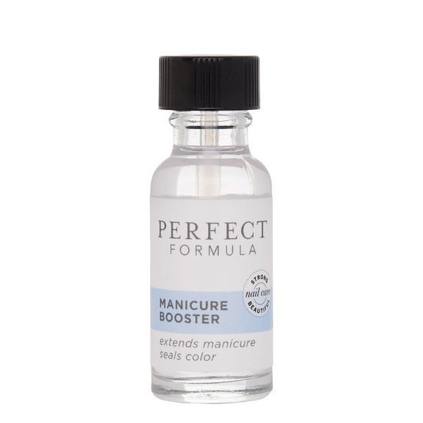 Perfect Formula Manicure Booster - Base and Top Coat Nail Strengthener, Keratin Nail Treatment - Nail Strengthener for Damaged Nails to use with Nail Polish - Made In The USA .60 fl oz.