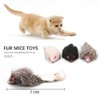 pawstrip Rabbit Fur Cat Toys Interactive Cat Toy Mouse with Rattle Fake Mice Kitten Toys for Indoor Cats Fuzzy Cat Mice Toys Realistic Mouse Cat Toy Furry Mice Cat Toys,12Pcs