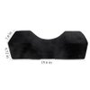 Beauty Salon Eyelash Extension Neck Pillow - Comfortable Velvet Beauty Memory Foam Pillow,Eyelash Pillow Grafted Eyelash Curve Pillow with Makeup Pocket to Protect Neck(Black)