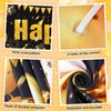 Black Gold Birthday Banner Balloons Decorations, Black and Gold Happy Birthday Yard Banner 18PCS Birthday Confetti Balloons for Boys Girls Men Women Anniversary Birthday Party Supplies Outdoor Decor