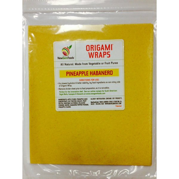 Pineapple Habanero Origami Sushi Wraps