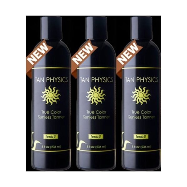 Tan Physics True Color Sunless Tanner, Pack of 3