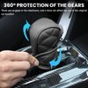 Bittwee Car Gear Shift Cover, Waterproof PU Leather Manual/Automatic Automotive Gear Stick Shift Knob Rod Dust Cover Protector with Velcro, Vehicle Interior Accessories