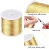 MIKIMIQI 328Ft Jewelry Wire Craft Wire 26 Gauge Tarnish Resistant Jewelry Beading Wire Copper Beading Wire for Jewelry Making Supplies and Crafting, 0.4mm X 100m (Gold)