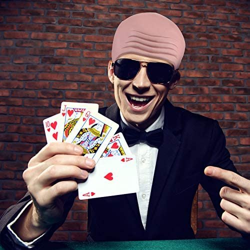 WILLBOND 3 Pcs Bald Caps Set Include 1 Pcs Latex Bald Cap and 2 Pcs Nylon Wig Caps Cosplay Accessory for Women Men Christmas Halloween Carnival April Fools Day Party Decor