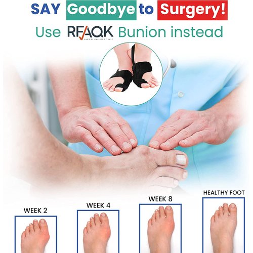 11pcs Bunion Corrector for Women & Men - Bunion Relief Kit with Toe Separators and Bunion Splints Hammer and Big Toe Separator, Spacers and Straighteners, Exercise Strap for Hallux Valgus Correction