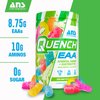 Quench EAA Aminos + Electrolytes - Complete Blend of 9 EAAs - 10g Total Amino Acids - Vitamins, Antioxidants, Electrolytes - Zero Sugar, Carbs, Calories (Sour Gummy Blast)