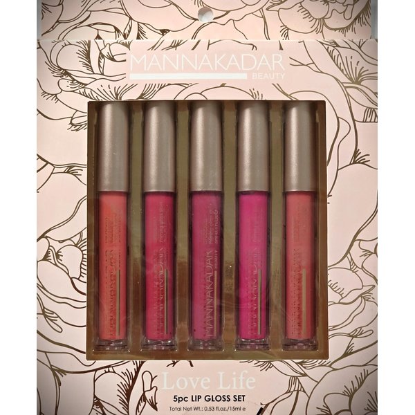 Manna Kadar Love Life 5pc Lip Gloss Set
