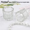 Fiezkaa 2pcs Dappen Dish for Acrylic Nails, Clear Glass Acrylic Nail Monomer Liquid Bowl, Acrylic Powder Holder, Acrylic Glass Jar Dampen Dish Liquid Cup for Nail Art Manicure Care Tools