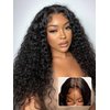 Nadula Bye Bye Knots Glueless Wig 7x5 Invisible Knots HD Lace Front Wigs Human Hair 12A Water Wave Pre Cut Lace Wig Pre-Plucked for Women 180% Density 18 inch