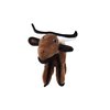 TUFFY - World's Tuffest Soft Dog Toy - Barnyard Junior Bull - Multiple Layers. Made Durable, Strong & Tough. Interactive Play (Tug, Toss & Fetch). Machine Washable & Floats