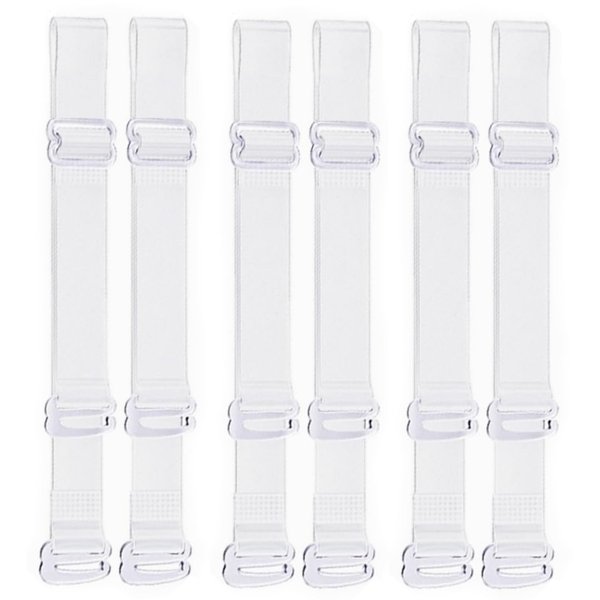 Invisible Bra Straps | 3 Pairs Clear Bra Straps Non-Slip Adjustable for Strapless Bra