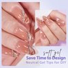 BTArtbox Almond Press on Nails Kit - Medium Soft Gel Nail Tips with Tip Primer Base, 150pcs Almond Nails Fake Nails with Gel Nail Glue Top Coat Nail Extension Kit for Easy DIY Nail Art