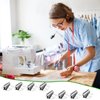 8Pcs Sewing Rolled Hemmer Foot Universal, 3-10mm Rolled Hem Presser Foot Sewing Machine Presser Feet, 8 Sizes Rolled Hem Pressure Foot Rolled Hem Attachment for Sewing Machine Home Industrial Supply