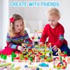 GEPER Magnetic Building Blocks for Kids - Educational Toys for Toddlers and Preschoolers Ages 3 to 8 - Montessori Toys Gifts for Boys and Girls