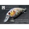 wLure Minnow Crankbait for Bass Fishing Bass Lure Jerkbait Fishing Lure (HC15KB, with Tackle Box)