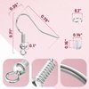 Hypoallergenic Earring Hooks, 600 Pcs Earring Making Supplies Kit with Earring Hooks, Jump Rings and Earring Backs for Jewelry Making (Silver and Gold)