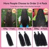 Deep Wave Bulk Human Hair for Braiding 100g No Weft Human Hair Bundles for Brainding Wet and Wavy Human Hair Extensions Micro Braiding Human Hair for Boho Braids Natural Color 14 Inch