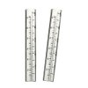 Mateda 5" Capacity Rain Gauge Glass Replacement Tube for Yard Garden Outdoor, Set of 2