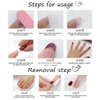 Foccna Almond Press on Nails Acrylic Medium Fake Nails Colorful Nails Women's False Nails with Design Nail Tips for Women&Girls 24PCS