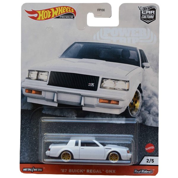 Hot Wheels '87 Buick Regal GNX, [White] 2/5 Power Trip