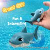 Blue Shark Wind Up Bath Toys for Kids and Toddlers Ages 4-8, Sea Animals Pool and Water Table Toys, Fun Shark Bath Toy, Pool Themed Birthday Decorations, Classroom Prizes, Easter Wind Up Toys