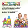 Tinamiri SUPERMAG - House 55 | Educational Construction Fun | 55 Piece Set | Europe-Made | STEM | Toy Magnetic Building Sets | Magnet Toys | Supermag 0663