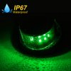 LED Boat Navigation Light Red and Green LED Marine Navigation Light Boat Bow Light for Pontoon and Small Boat (Silver)