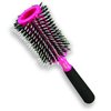 Monroe Latina Envy Oval Styling Brush: Natural Bristle with Thermal Quill, PolyDynamic Core, Foam Handle