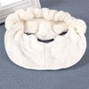 Hot Compress Reusable Face Towel Mask,Hot Compress For Face, Reusable Steam Mask For Face,Anti Aging Facial Steamer Towel Moisturizing Rejuvenation Beauty Skin Care Mask(Three holes + straps)