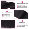 Straight Human Hair Clip in Hair Extensions for Black Women 100% Unprocessed Full Head Brazilian Virgin Hair Natural Black Color,8/Pcs with 18Clips,120 Gram (22inch, Straight hair)