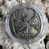 Cryptic Creative Silver Dragon Decision Coin D2 Heads-Tails - Yes-No RPG LARP