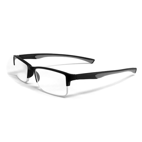 Calabria 6904 Flexie Bendable Reading Glasses +1.50 Grey Men Women Readers Flexible Bending Eyeglass w/Soft Case