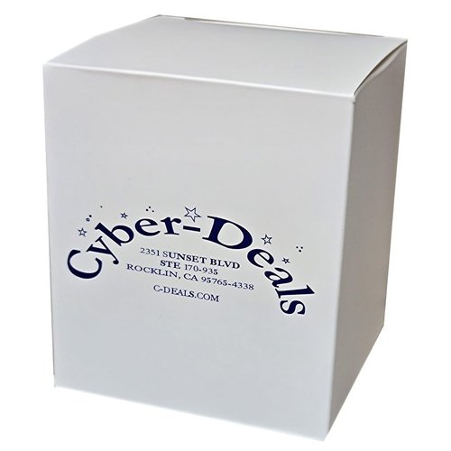 Cyber-Deals Set of Dice Cup Black PU Leather w/Plush Red Felt Lined + Spanish Poker Dice Bone Tone (Gift Boxed)