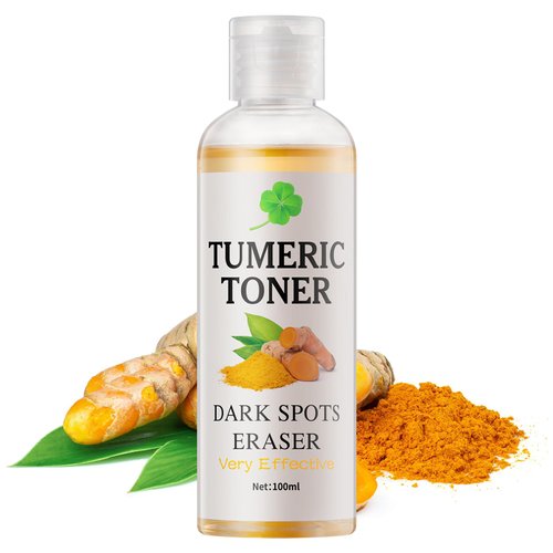 Toner for Dark Spots Turmeric Dark Spot Corrector Toner, Facial Toner for Acne Prone Skin, Dark Spot Remover for Face Hydrating Face Toner for Women, Moisturizing Toner Face for Dry Oily Skin- 4OZ
