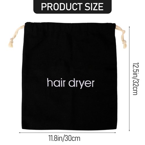 Hair Dryer Bags Drawstring Bag Container Hairdryer Bag Hair Travel Bag Hair Tools Travel Bag for Use at Home, Traveling, Guest Rooms,Bathroom and Hotels(Black)