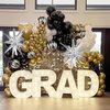 134Pcs Black White And Gold Balloons Arch Luxurious Retirement Metallic Golden Balloon Garland Set Decor Kit For Roaring 20s, New Year's, Birthdays, Graduations & Themed Celebrations