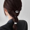 EOQPDECD 3 Pcs Metal Ponytail Buckle Claw Clips Hair Clips High Ponytail Holding Artifact Hair Clips for Women Metal Ponytail Hairpin for Thick Thin Long Hair Hair Accessories Daily Party Gift